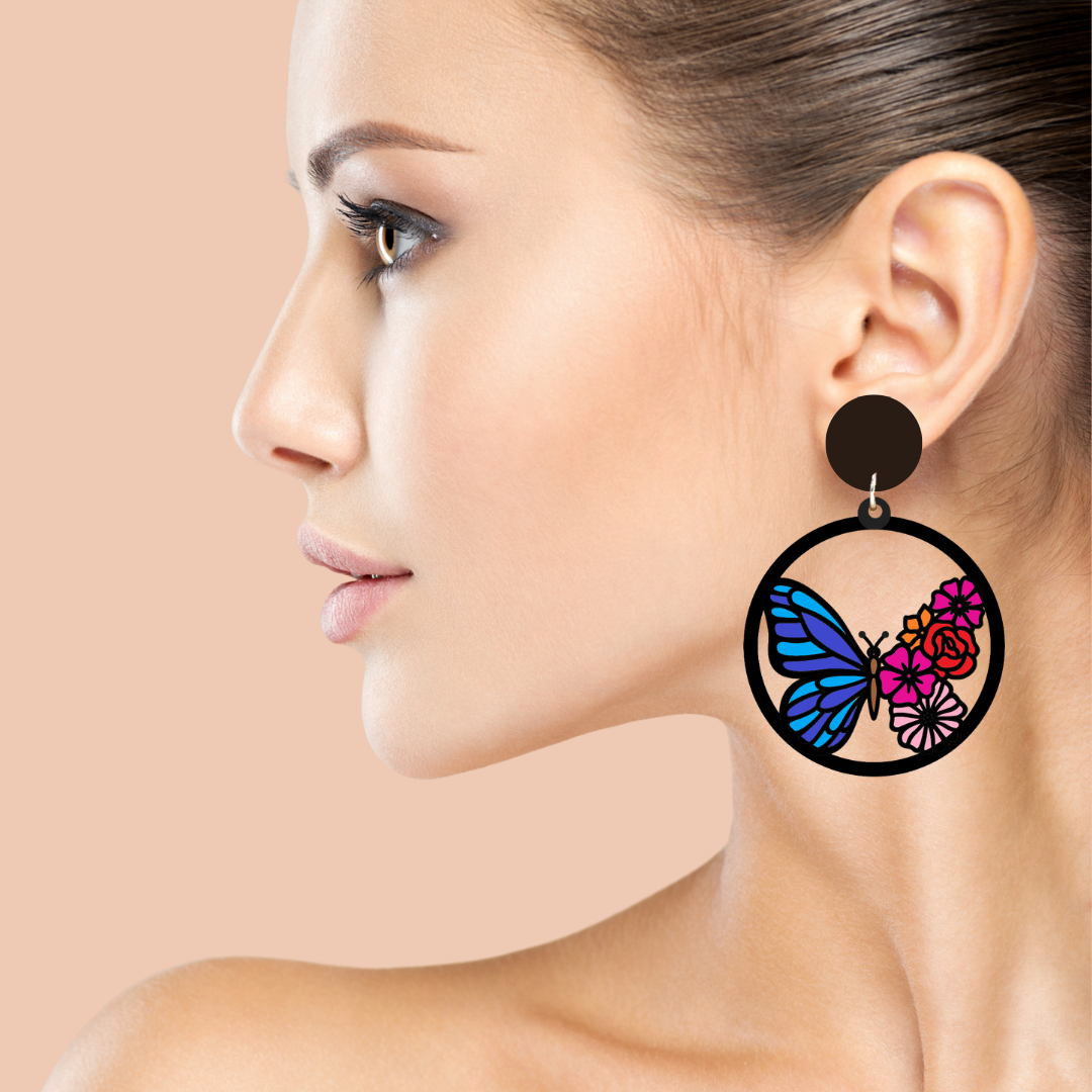 BOHO STYLE Laser cut wooden earring blanks- From the House of SajWorld