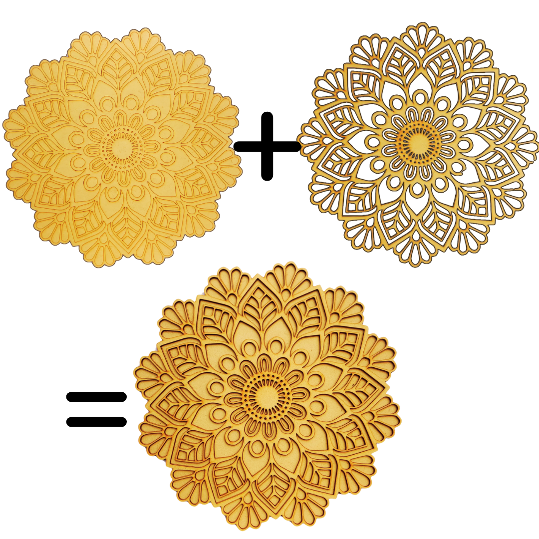 Funtaala 3D Mandala Mirror Art Kit – Create, Paint, Decorate!