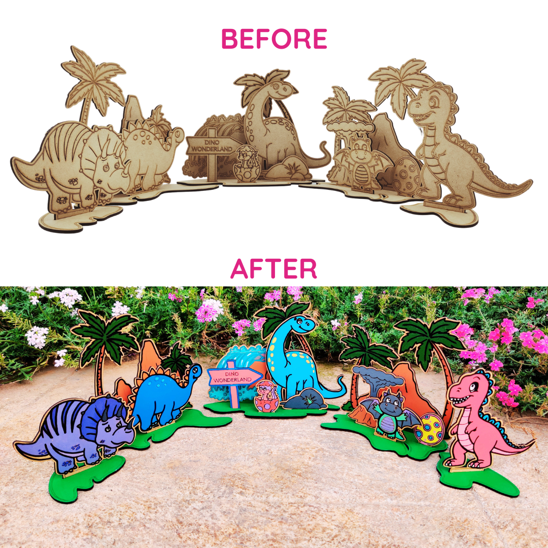 Funtaala Dinosaur Wonderland Miniature Painting Kit
