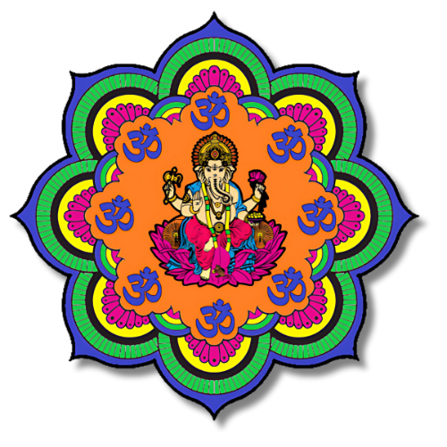 Funtaala Pre-Marked Ganesha Mandala Wooden Wall Art DIY Kit