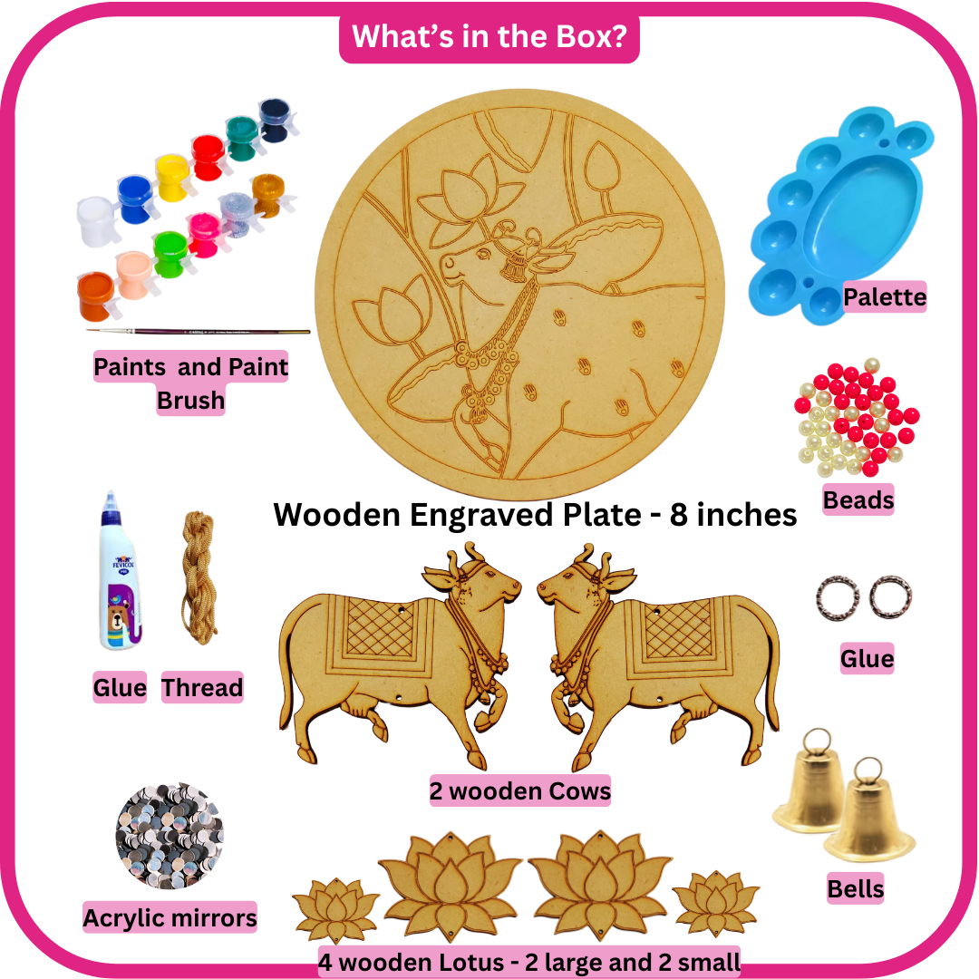 Funtaala Pichwai DIY Art & Craft Kit – Create Your Own Wall Décor