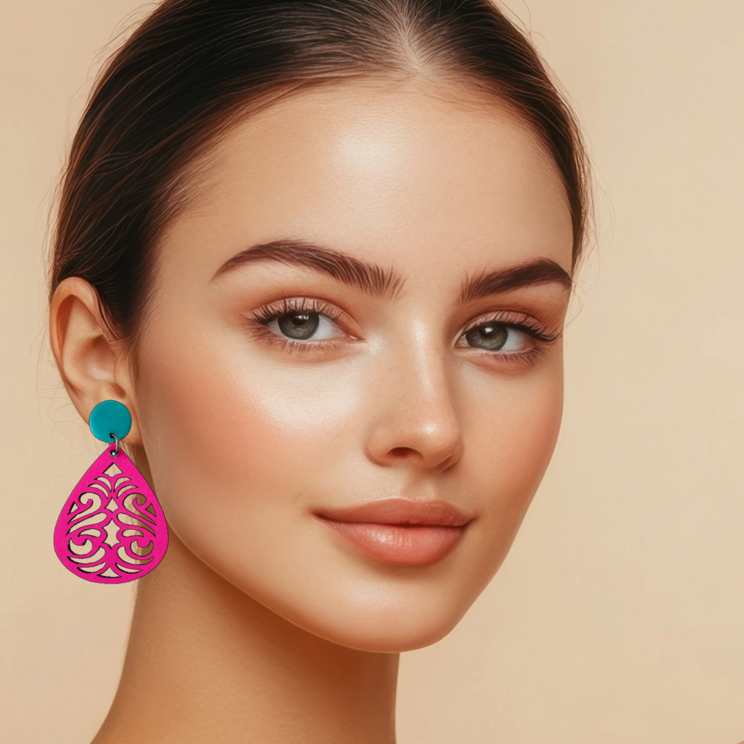 BOHO STYLE Laser cut wooden earring blanks- From the House of SajWorld