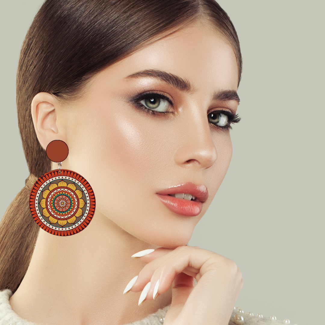 Round Wooden Earring Blanks – DIY Jewelry & Craft Making Kit- From the House of SajWorld