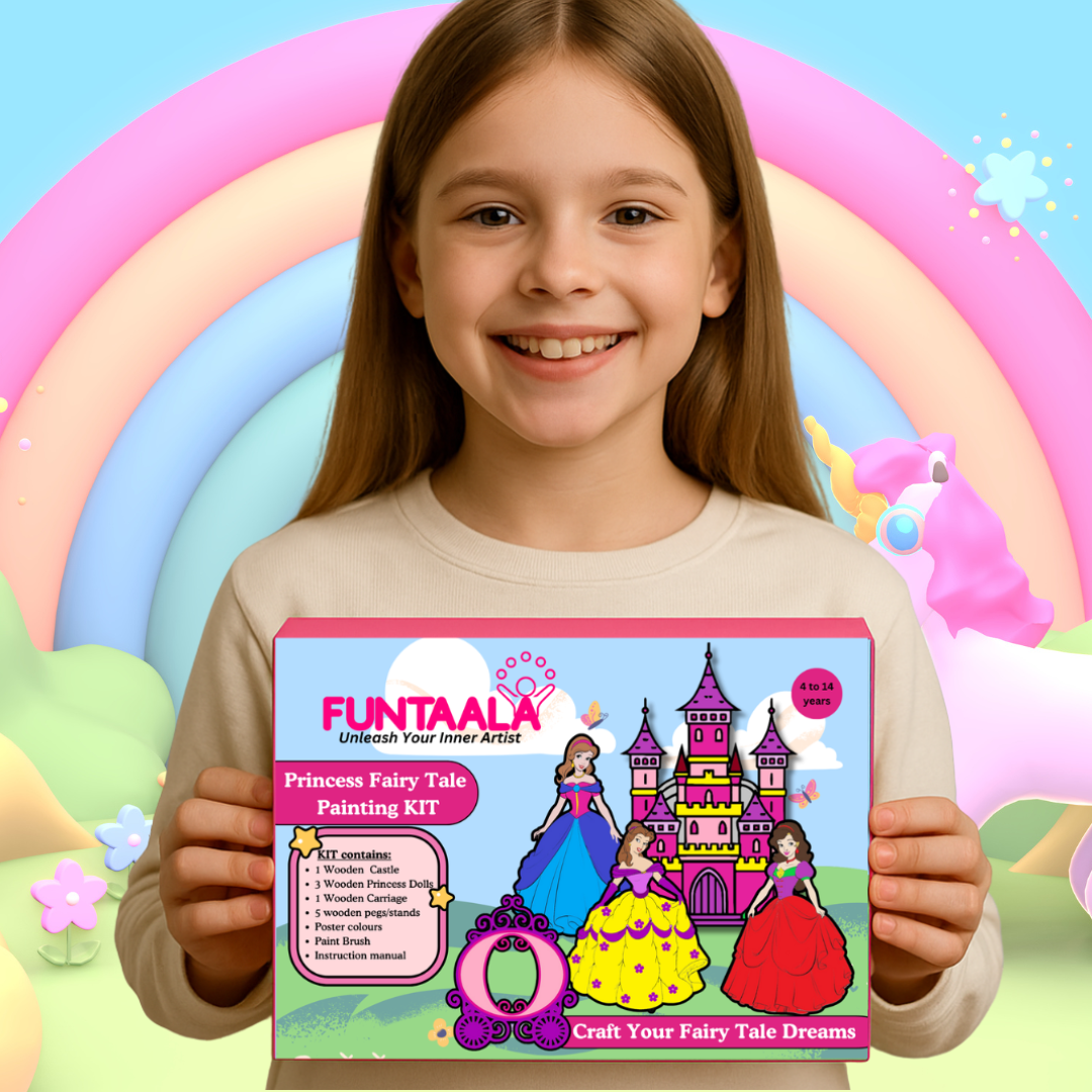 Funtaala Princess Fairy Tale Painting Set – Unleash Your Child’s Creativity!