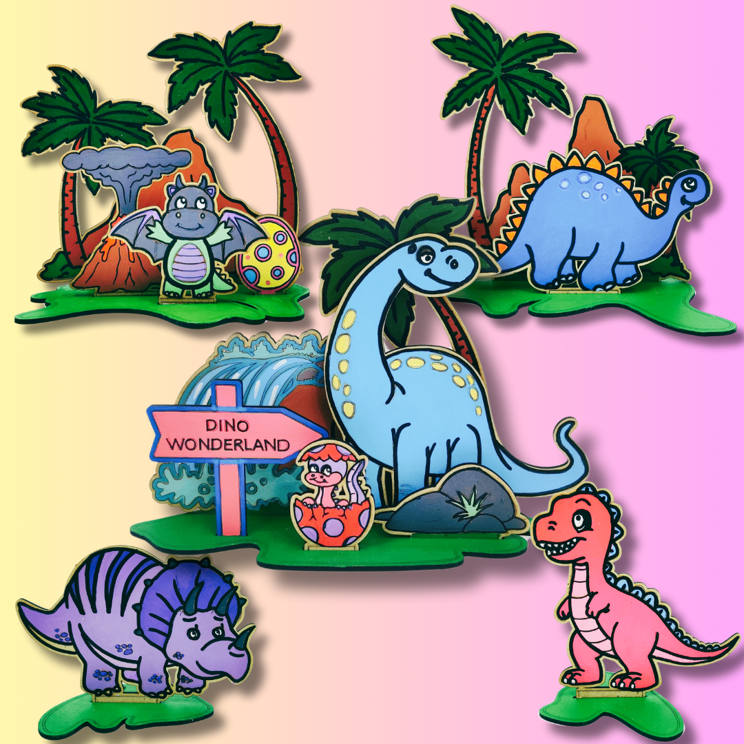Funtaala Dinosaur Wonderland Miniature Painting Kit