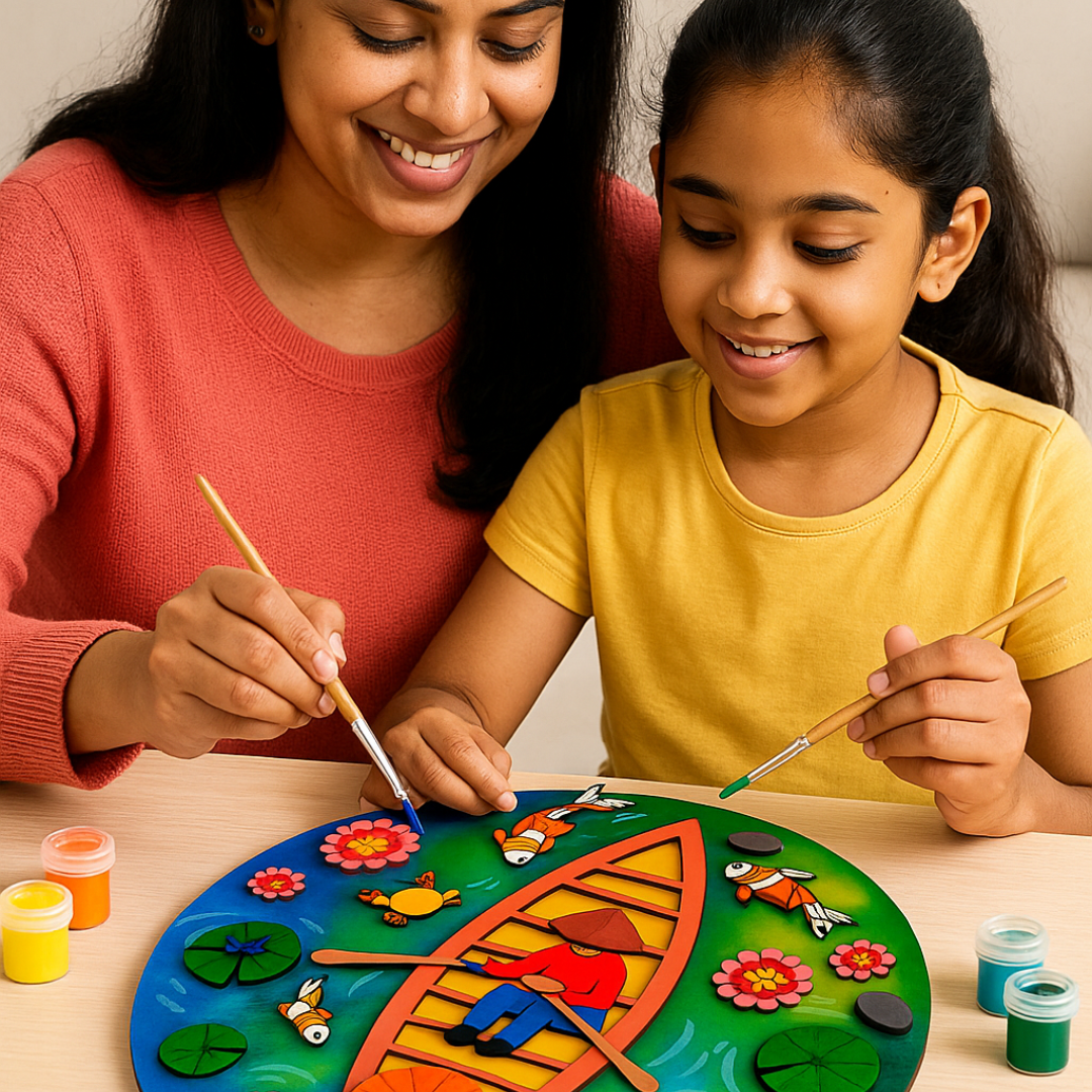 Lotus Pond Miniature DIY Painting Kit